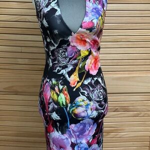 Clover Canyon Multicolor Floral Midi Dress